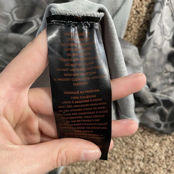 Kryptek Hoodie Pullover Medium Slim Gray Camo Snake Skin Base Layer Hunting - Picture 5 of 6
